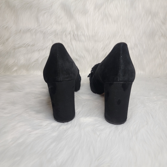 Franco Sarto chunky heel suede heels. - Picture 3 of 11